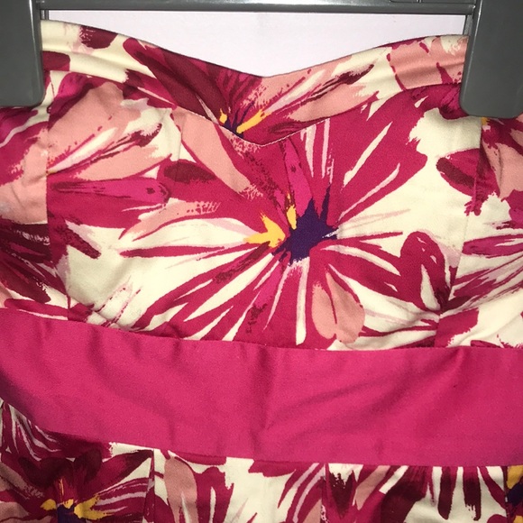 Floral Strapless Mini Dress - Picture 3 of 4